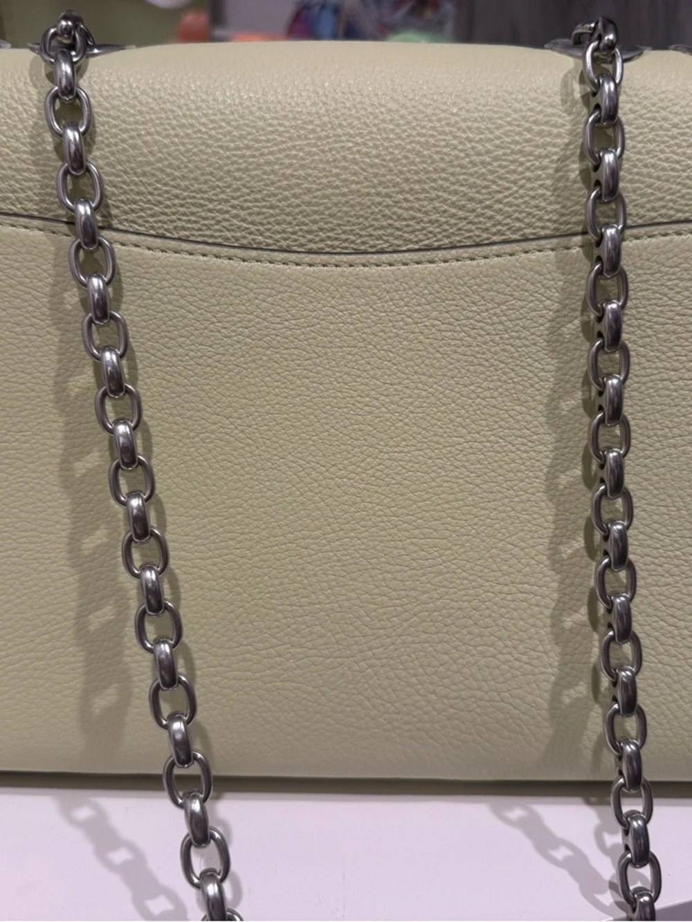 Coach Leather Crossbody Bag in Lime Green - Picture 2 of 7